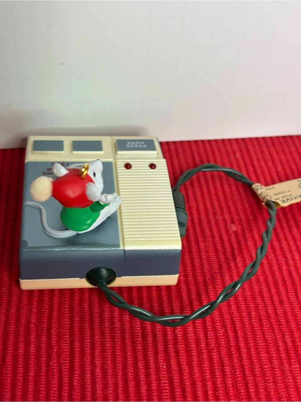 Hallmark Keepsake Ornament - Santa's Answering Machine (White & Blue)